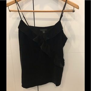 J. Crew Black velvet tank top